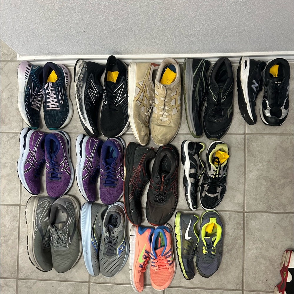 Running Shoe lot. Mixed sizes , Brands